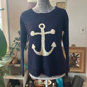 Pink Owl Anchor sweater
